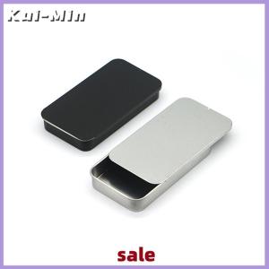 Kui-Min Hot Kim loại hình chữ nhật rỗng mini hộp thiếc tinplate đẩy kẹo Pill trường hợp lưu trữ hộp
