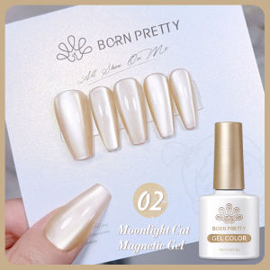 BORN PRETTY 10ml Moonlight Cat Eye Gel Nail Polish White Red Spar Snowlight Glitter Effect Reflective Soak Off UV Nail Art