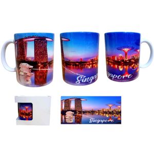 * 1 PC MUG WITH BOX * Singapore Souvenir Mug with box 11oz