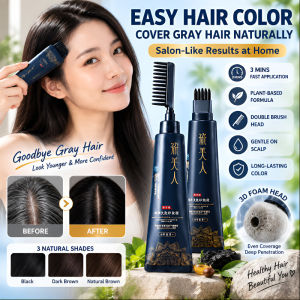 Dual Brush Head Single Dose Easy Hair Dye Comb Root Touch Up Brush Hair Dye Applicator Hair Colour Comb