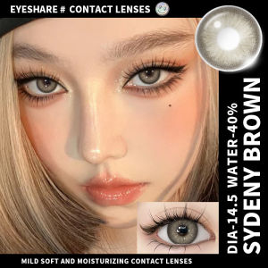 【COD】ZURICH Gray Softlens 14.5mm 1Pasang/2pcs Brown/Blue/Green Kontak Warna Bigeyes 14.5MM a Kontak Warna Alami Soplen Mata Korea Terbaru Warna