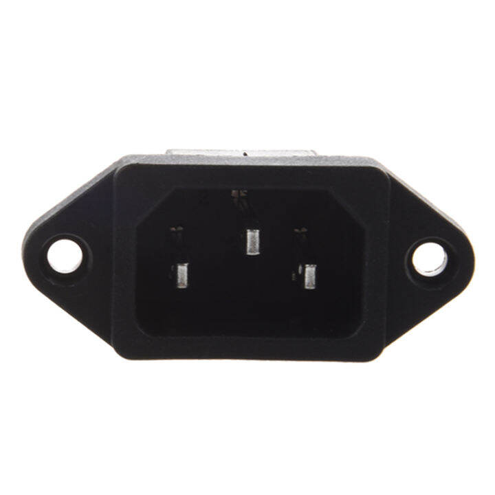 Iec 320 C14 Male Plug 3 Pins Pcb Panel Power Inlet Socket Connector