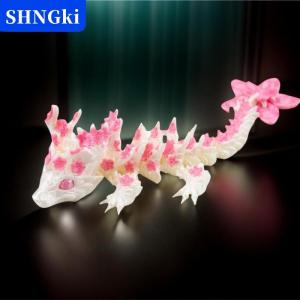 SHNGki 3D in tình yêu hoa anh đào rồng di chuyển Doanh rồng mô hình quà tặng trang trí cảnh quan thủ công