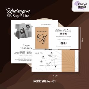 Undangan Pernikahan Sabuk Lite ( 50pcs ) Eksklusif Murah Elegan Keren | KN Printing