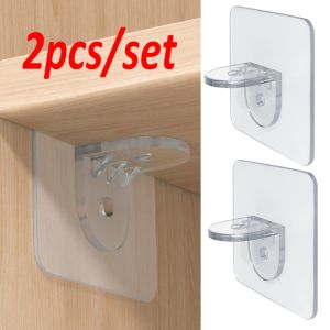 2 Móc đỡ tủ/kệ có keo dán chắc chắn thích hợp cho nội thất - INTL