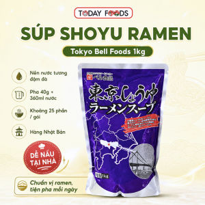 Súp Shoyu Ramen Tokyo Bell Foods 1kg - Súp cô đặc nền nước tương Nhật Bản pha nước dùng ramen khoảng 25 phần