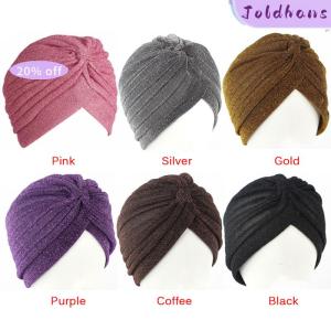 Fashion Men Women Stretchable Soft Indian Style Turban Hat Head Wrap Band Cap