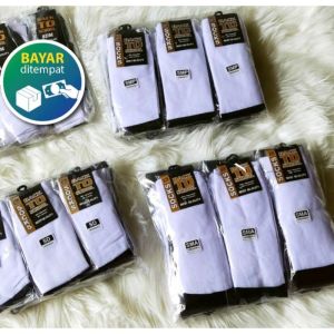 Kaos Kaki Anak Sekolah SD SMP SMA Hitam Putih