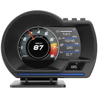 GEAR HIVE P6 OBD+GPS Dual System Head Up Display Car HUD Gauge Digital Obd2 Meter Car Speedometer
