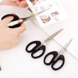 Kaki Jimat Stainless Steel Office Scissors Gunting Ofis Sharp Durable Alat Tulis Pejabat Student Cutter Stationery