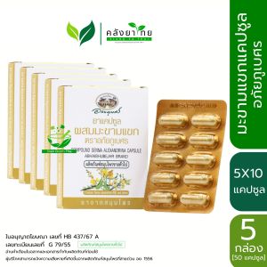 มะขามแขก อภัยภูเบศร มะขามแขกแคปซูล  Senna เซนน่า บรรเทาอาการท้องผูก 10 แคปซูล/แผง