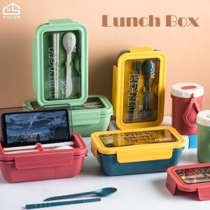Vision 1100ML Keep Warm Leakproof Food Container Food Sealed Storage Box Children Bento Box Portable Office Workers Microwave Lunch Box With Lid
