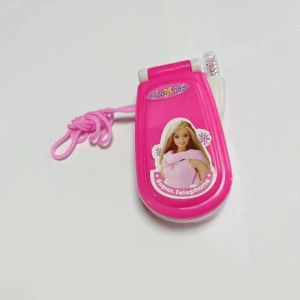 SKJK Classic Flip Cover Mobile Phone Toy Luminescent Electronic Childrens Telephone Toys Pretend Play Simulation Music Cellphone Toy Parent-Kids