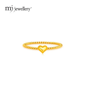 MJ Jewellery 375/9K Gold Amore Corda Minimalist Ring C53