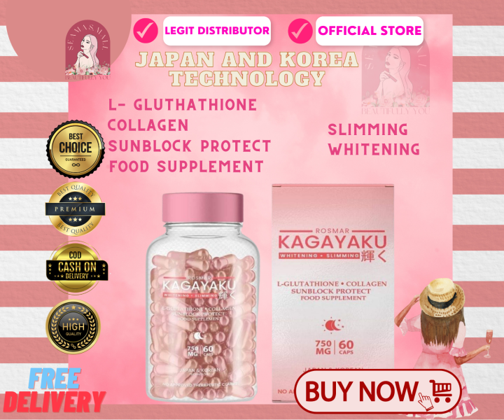 ORIGINAL 100% Authentic Rosmar Kagayaku Capsule: Whitening & Slimming