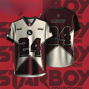 Jeans Fritz Starboy Collection 24 Retro Jersey Dri Fit Breathable Football T-Shirt Casual Streetwear