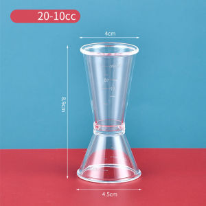 [HCM] Ly đong định lượng jigger nhựa 2 đầu có chia vạch loại 10/20ml và 20/40ml-GL314