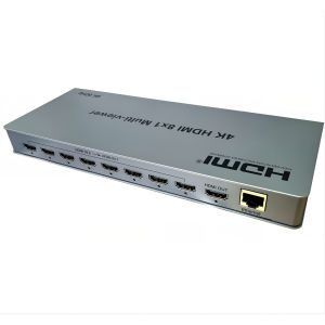 4K 60hz 8X1 HDMI Multiviewer 8 in 1 Out Seamless Switch 2x1 4x1 6x1 Multi-viewer 2 3 4 6 8 Laptop PC Screen Images Display on 1 TV Monitor