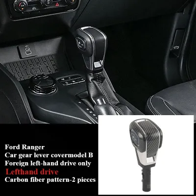 Ford Ranger Everest Carbon Fiber Gear Lever Cover for Ford Ranger 2018-2024 Ford Everest 2018-2024