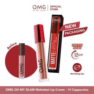 OMG Mattelast Lip Cream 30 Warna Baru - Oh My Glam Matte Kiss Lip Cream Lipstik Tahan Lama