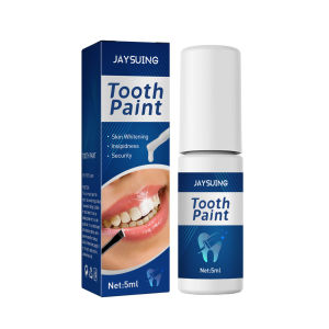 Jaysuing Tooth Whitening Paint Remove Plaque Stains Yellow Teeth Dirt Sensitive Mouth Breathing Freshene Oral Care 5ml