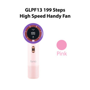 IONA 199 Step Portable Mini Handheld Fan | USB Rechargeable Strong Wind Silent Digital Display Fan - GLPF13