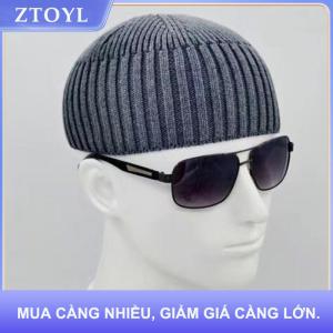 【ZTOYL】 Đường phố rắn màu dệt kim cap brimless ấm cổ điển Dome hat đàn hồi ngoài trời dưa Beanie cap