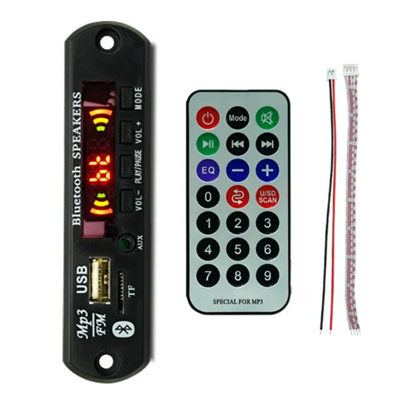 USB MP3 Module Bluetooth 12V MP3 WMA Decoder Board Audio Module FM AUX USB  TF Radio for Car Remote Music Speaker