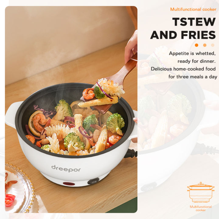 Dreepor%20Multifunctional%20Non-stick%20Rice%20Cooker%20Frying%20pan%20cooking%20Electric%20hot%20pot%20-%20Image%205