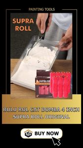 Refill Bulu Rol Cat Ukuran 4 Inch Supra Roll Murah Original 100%