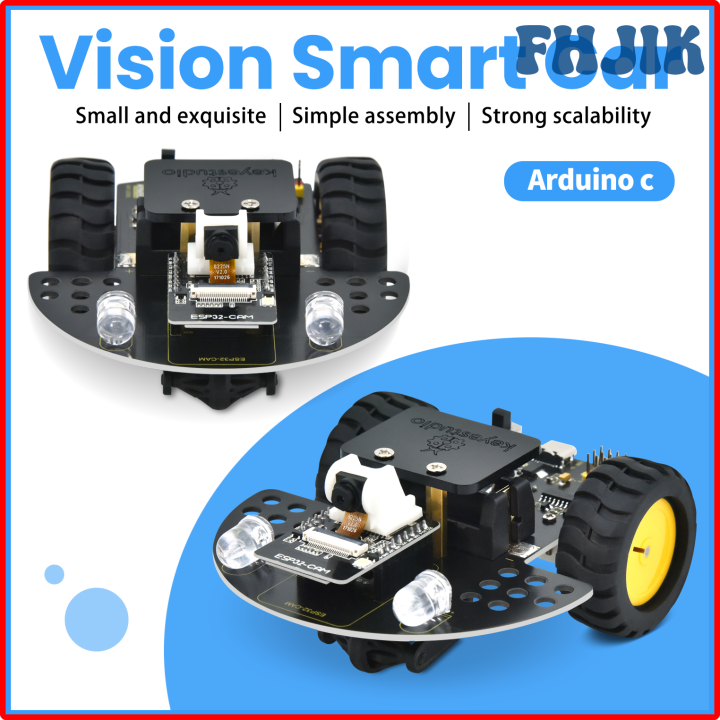 Fhjik keyestudio esp32 vision smart car for arduino robot kit with