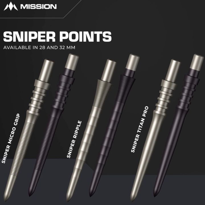 Dart Points Mission Sniper Point Titan Pro Ripple Micro Grip