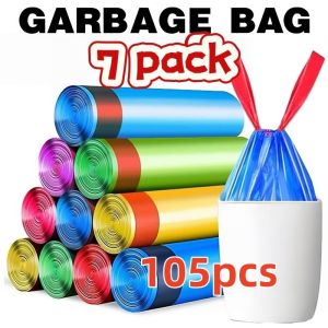 [buy5 take10]Colorful Garbage Bags  Trash Bags  Durable Leak-Proof Waste Bags for Home Kitchen