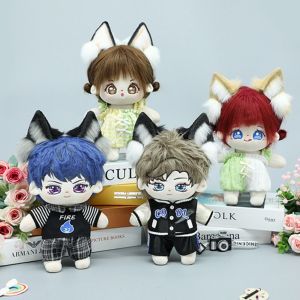 BABYBANG Cat Wolf Ears 20cm Plush Doll Headwear Ear Hairband Black White Headwear for Cotton Doll Kawaii Tails Idol Doll Headwear Cat Ear Plush Doll Cosplay
