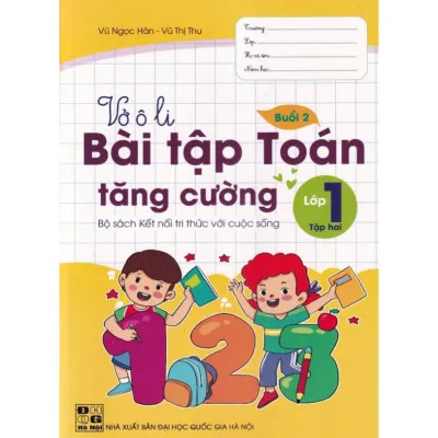 Sách - Vở ô li Bài Tập Toán Tăng Cường Lớp 1 - Kết Nối