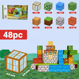 My Magnetic Building Blocks World Original Forest Series Assembly Magnetic Attraction Childrens Educational Toys