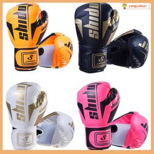 yangyuhua 6 10 Oz PU Breathable Childrens Adult Professional Sanda Muay Thai Taekwondo Neutral Breathable Boxing Gloves