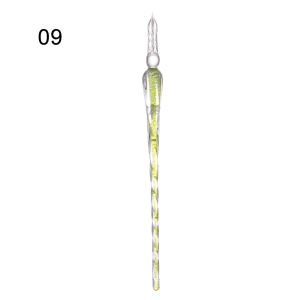 FOUNDTWO Bút vẽ tranh Vật dụng viết 07mm Đồ cũ Bút pha lê Bút ký Bút nhúng thủy tinh Bút đài phun nước Bút nhúng