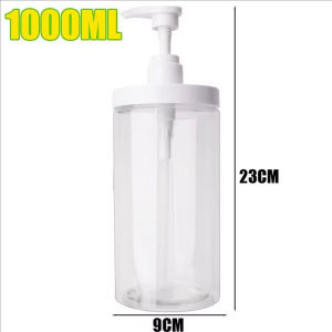 500ร้อน/1000ML Botol Pompa เปล่าความจุมากผงซักฟอกรีฟิลได้เครื่องจ่ายสบู่แชมพูขวด