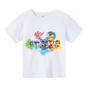 Áo thun cho bé chó siêu nhân cứu hộ 4 màu có size người lớn King Cotton