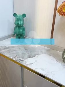 Desk Organiser with Rolling Door Pantry Storage  Foldable Stackable Multi-Layer in White