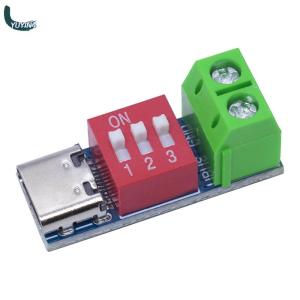 YUYIN4 1 5 pcs Loại-C PD QC kích hoạt 5V 20V quay số mã điều chỉnh DC điện áp mô-đun điện điều chỉnh quay số điện áp nhanh sạc decoy