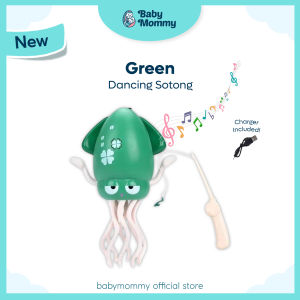 Babymommy👶Electric【Dancing Sotong】Dancing Octopus Toy Lights Music Kids USB Sotong Menari Elektrik Mainan 跳舞章鱼电动玩具