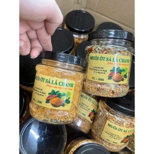 Muối ớt sả lá chanh hủ 250g siêu ngon