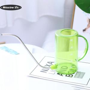 [NEW]1000ml Transparent Flower Sprinkler Long Mouth Stainless Steel Watering Can