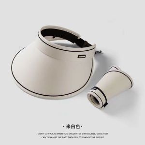 Mũ chống nắng vành mũ lớn mùa hè UPF50 + mũ chống nắng mái rỗng chống tia cực tím cho nữ uv mũ chống nắng che mặt đi xe đạp