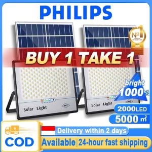 3000W Solar Light BUY 1 TAKE 1 LED 50X Bright Outdoor Sensor Solar Flood Light Waterproof