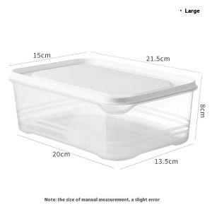 PaulWeekend กล่องแช่แข็งเฉพาะเนื้อสัตว์กล่องถนอมอาหารปิดผนึกเกรดอาหารสำหรับการจัดระเบียบตู้เย็น