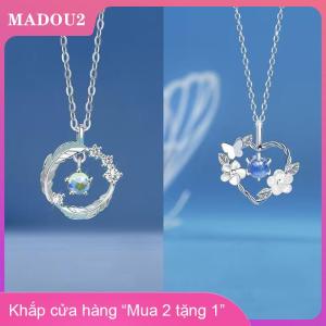 [COD] MADOU2 Tinh Tế Hoa Trái Tim Mặt Dây Chuyền Vòng Cổ Cho Phụ Nữ Pha Lê Zircon Xương Đòn Chuỗi Đám Cưới Đảng Đồ Trang Sức