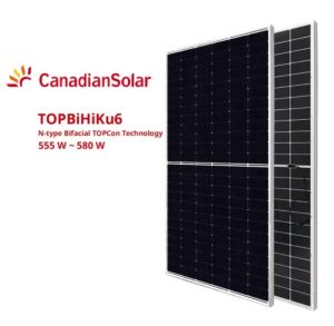 Canadian Solar 580WP N-Type Mono-crystalline Bifacial Solar Panel